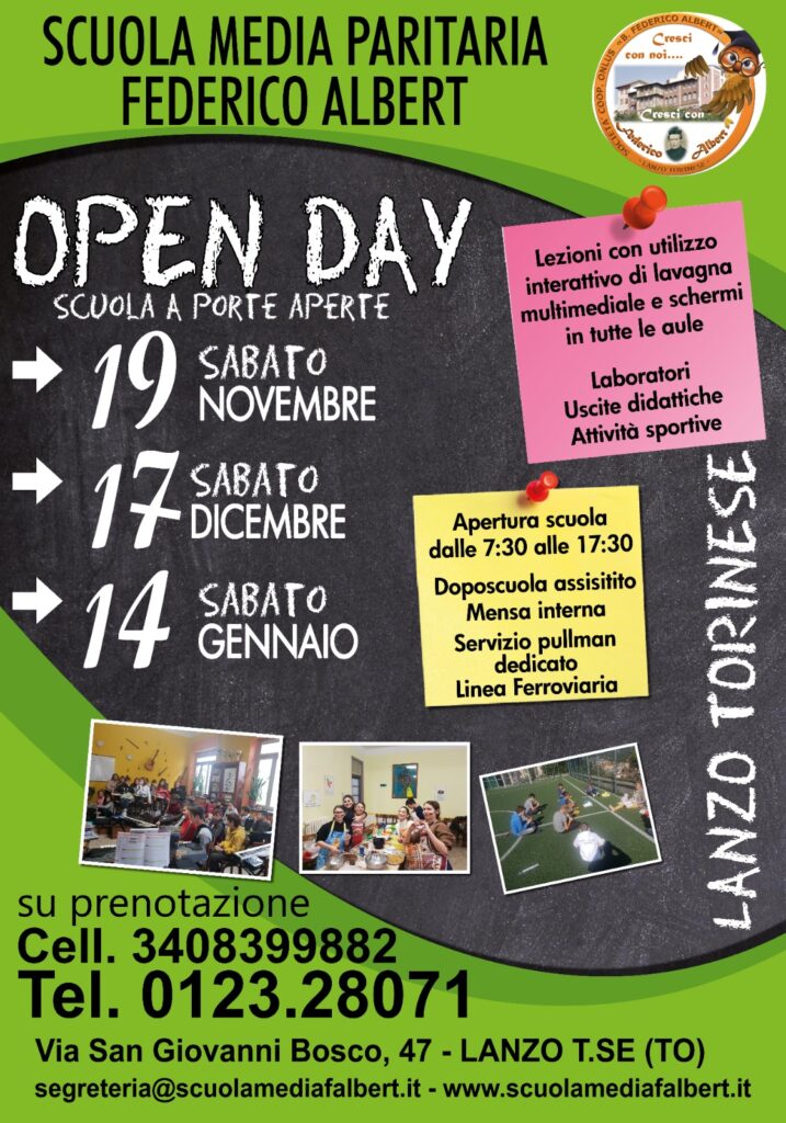 calendario open day 2022-2023