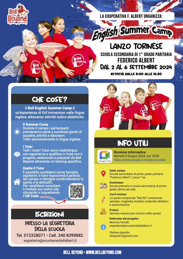 English Summer Camp è a settembre!!!